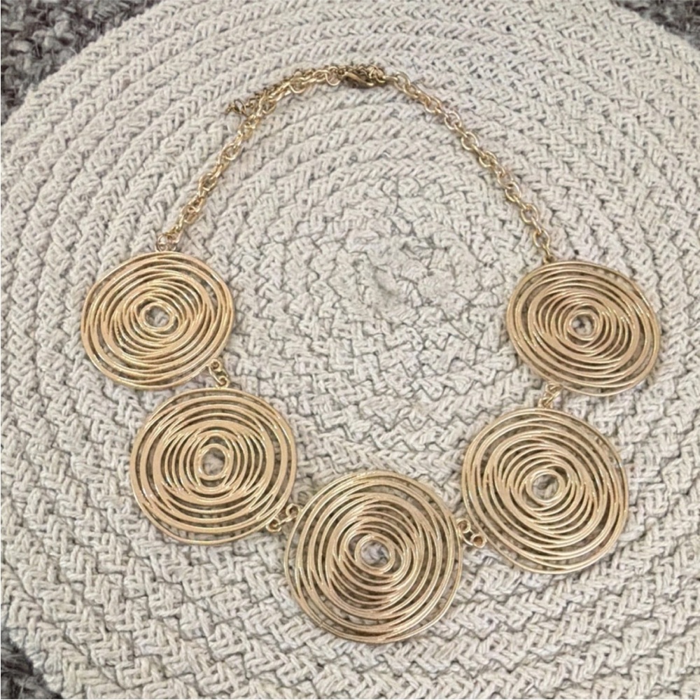 Flexi Gold Spiral Coil Necklace